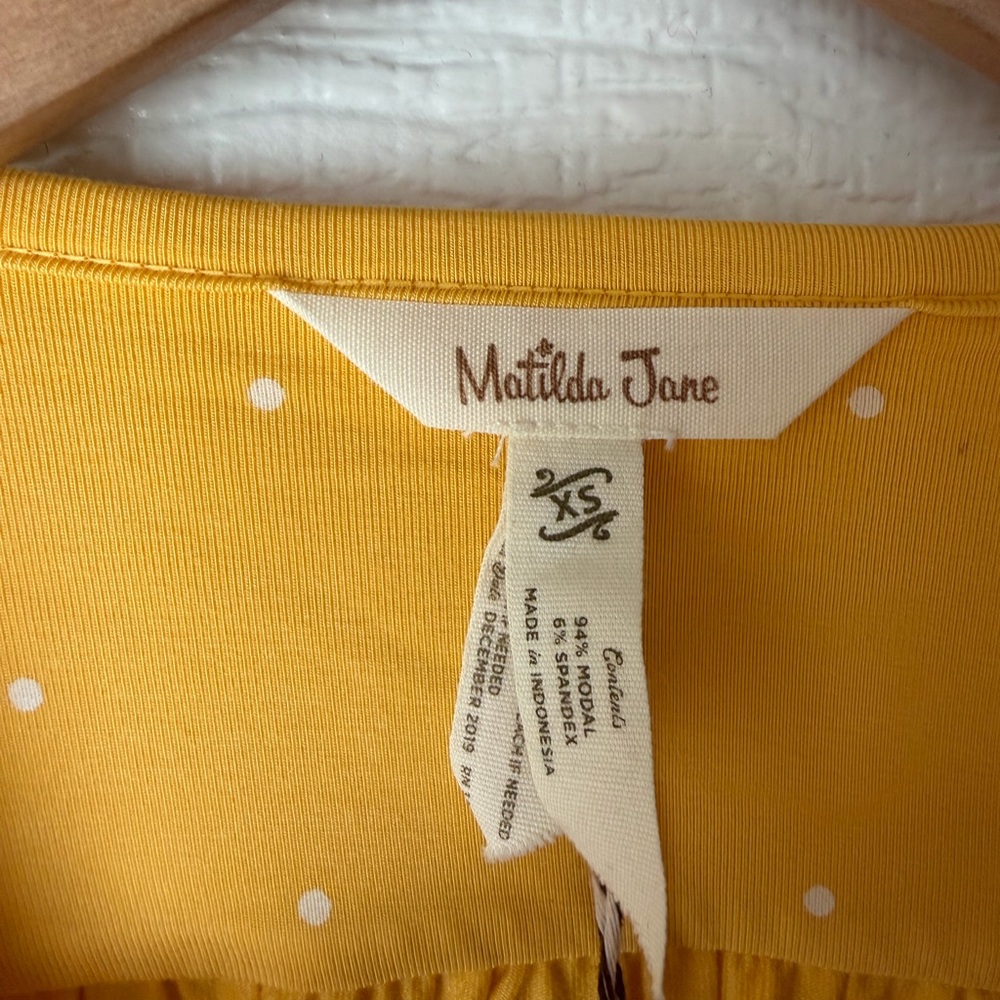 Title: Matilda Jane ‘Making Memories’ Polka Dot Button Top XS NWT - Picture 8 of 9